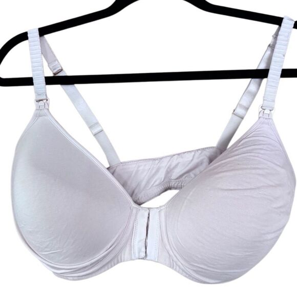ThirdLove- Classic Wireless Front Closure Nursing Bra Light Pink, Size 36E - Picture 10 of 11